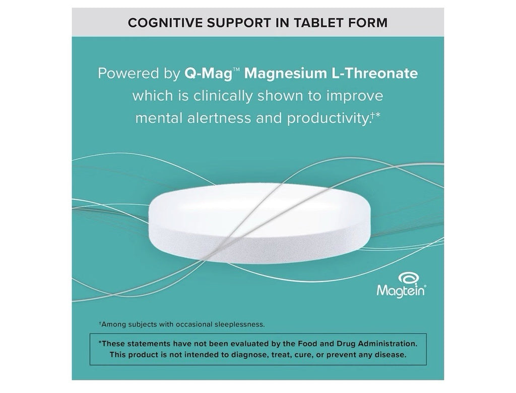 Qunol Q-Mag Magnesium L-Threonate Magtein Cognitive Memory Productivity 60Tablet