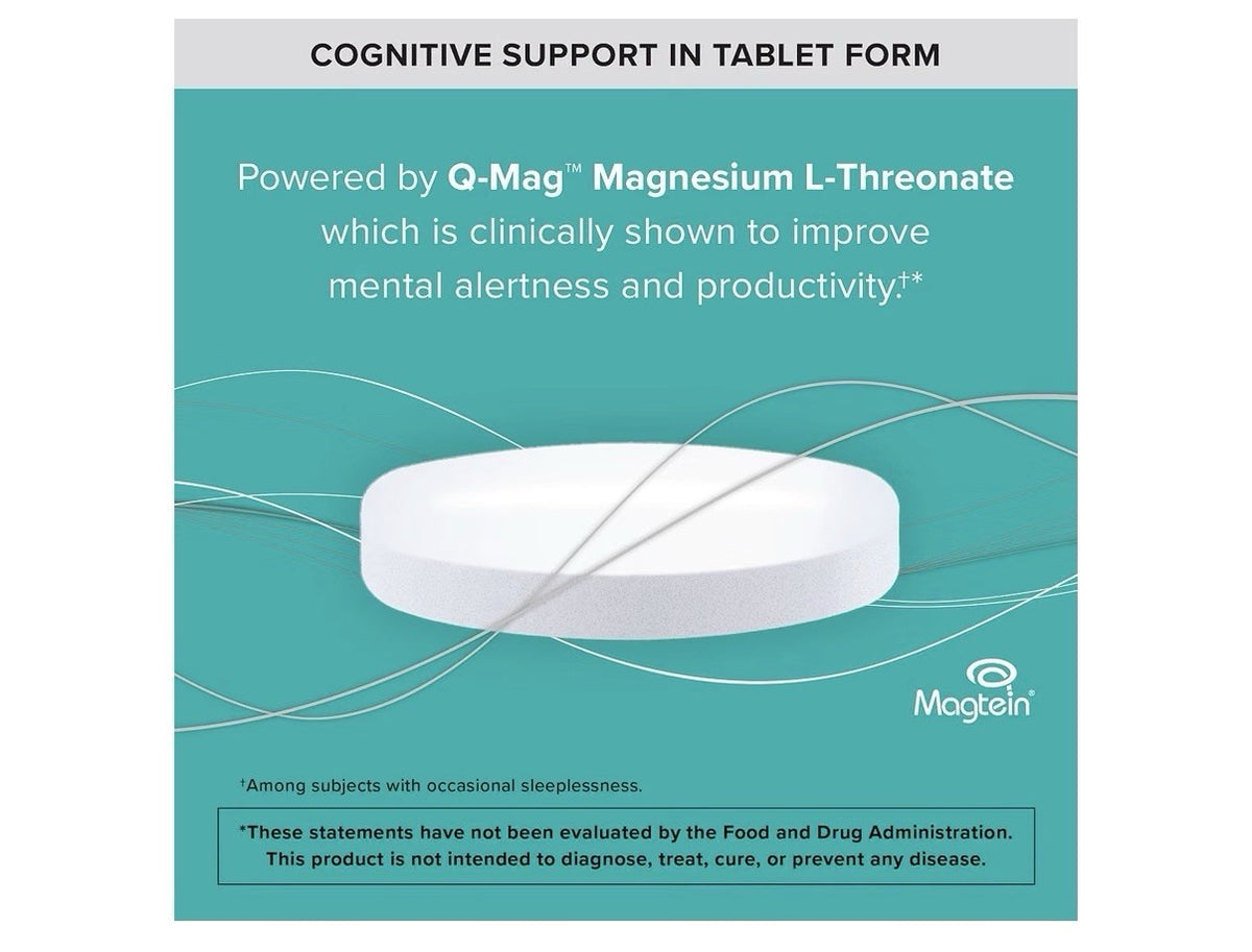 Qunol Q-Mag Magnesium L-Threonate Magtein Cognitive Memory Productivity 60Tablet