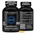 Euvexia euMethyl-B Methylated B Complex Vitamins Riboflavin B6 B12 Folate 180Cap
