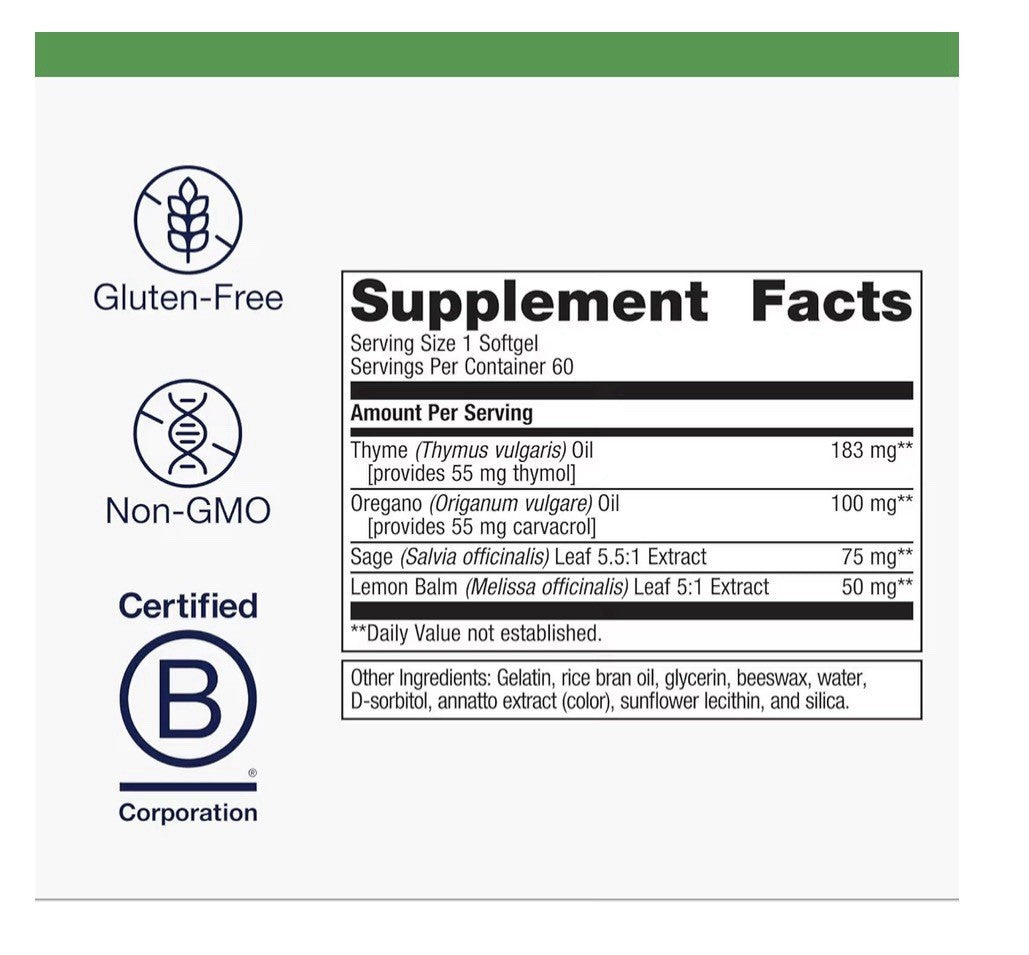 Metagenics CandiBactin-AR Support Gut And Respiratory Health Digestive 60softgel