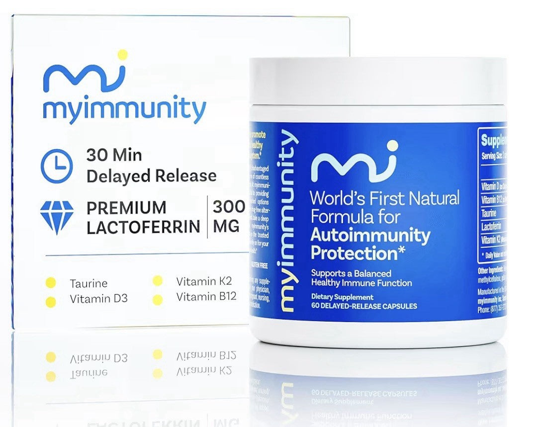 MyImmunity Immune Balance Supplement Grass-Fed Lactoferrin Gut Digestive 60 Caps