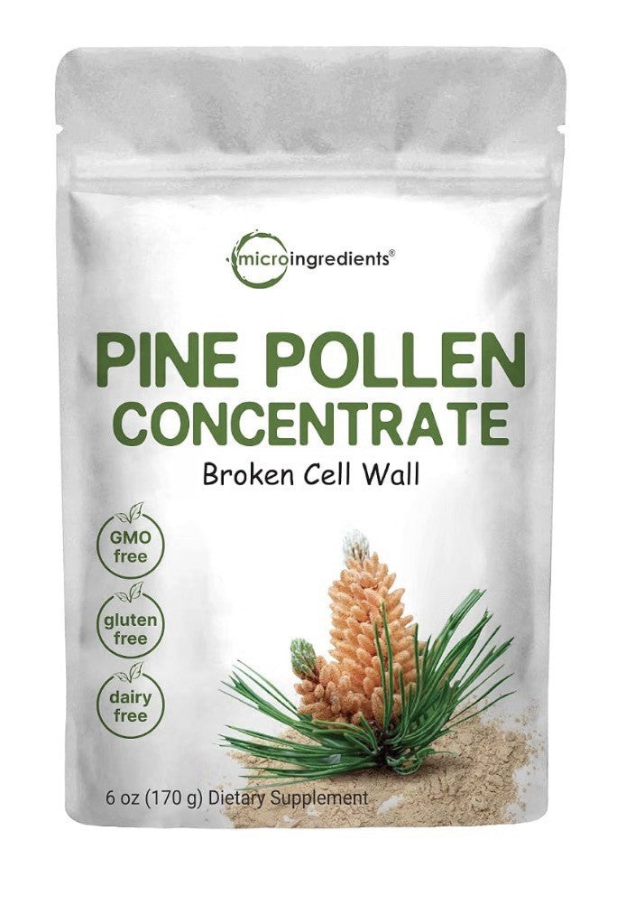 Micro Ingredients Pine Pollen Concentrate Powder Broken Cell Wall 6 oz