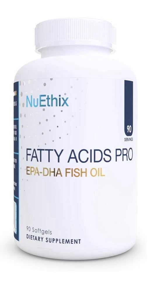 NuEthix Formulations Fatty Acids Pro EPA-DHA Fish Oil For Optimal Wellness 90sg
