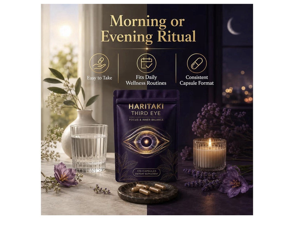 HARITAKI Third Eye Mental Clarity Awaken Intuition  Inner Balance Energy 2 Pack