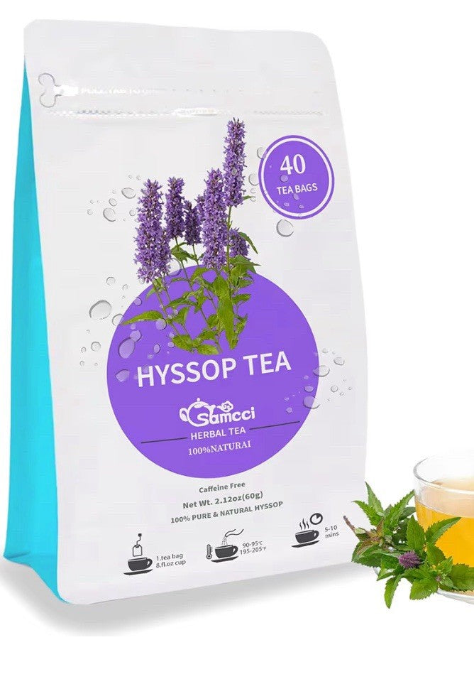 Samcci Hyssop Tea Herbal Hyssop Support Digestive Relaxation 40 Tea bags