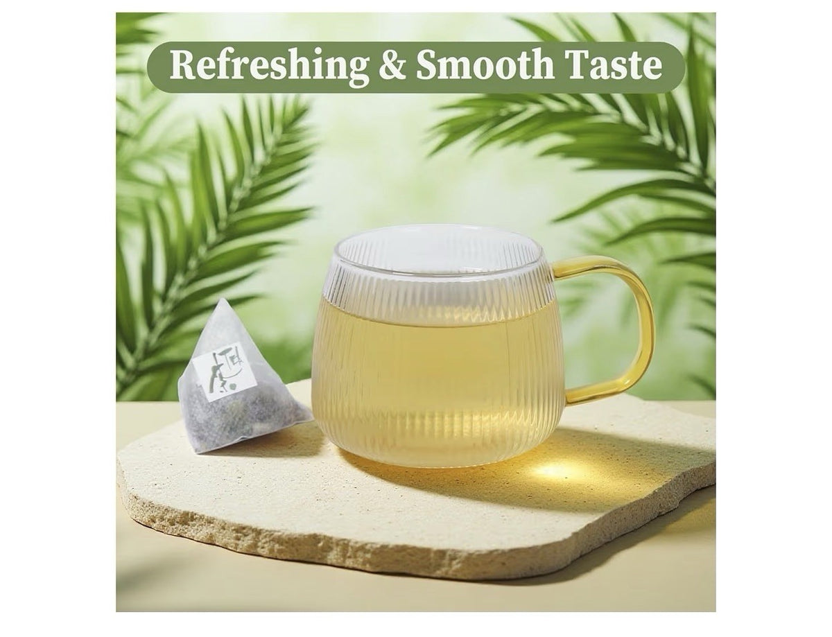 FullChea Plantain Leaf Tea Herbal Support Respiratory Boost Immunity 50 Tea Bags