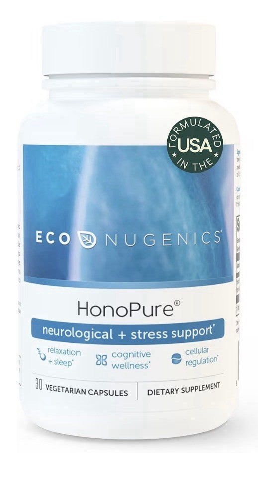 EcoNugenics HonoPure Neurological Stress Support Cognitive Supplement 30Capsules
