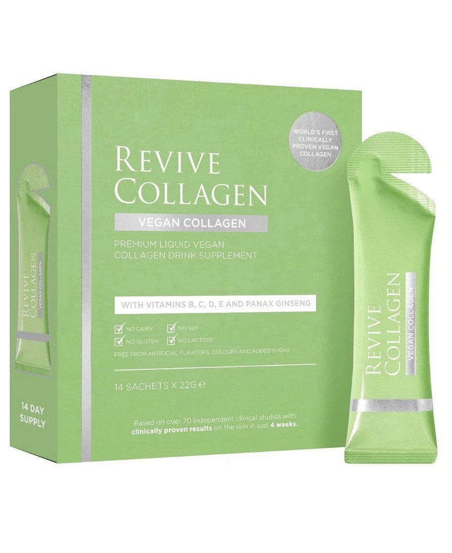 Revive Collagen Vegan Collagen Premium Liquid Drink Supplement Plant-Based 2 Box