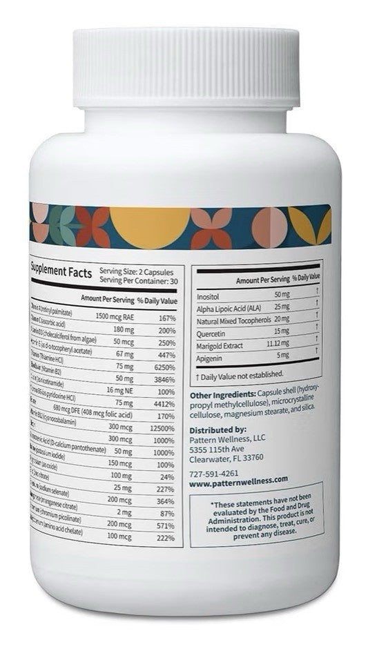 2 Pack Pattern Wellness Multivitamin Energy & Wellness Support for Women & Men