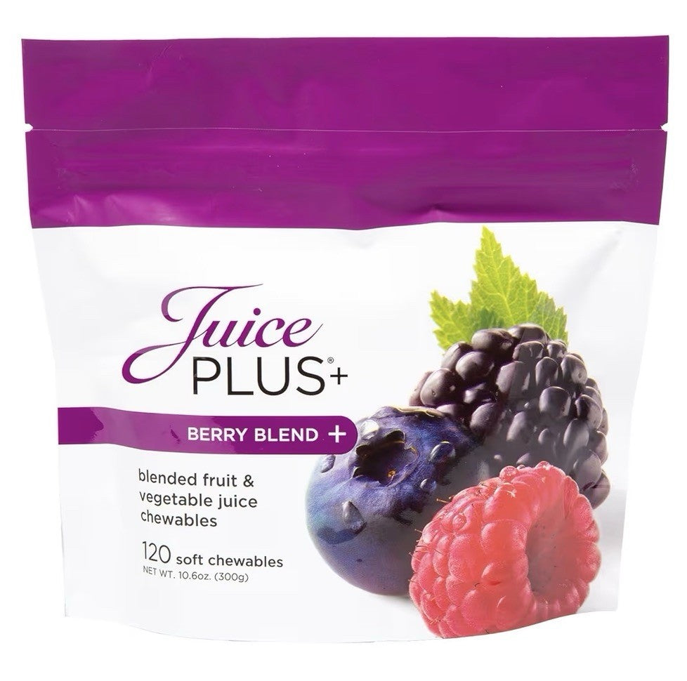 Juice Plus+ Berry Blend + Soft Chews 120 Chewables Daily Nutrition From 12Plants