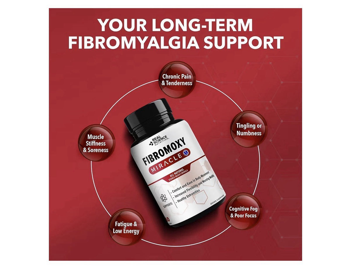 Real Science Fibromoxy Miracle Fibromyalgia Relief Flexibility Mobility 60 Caps