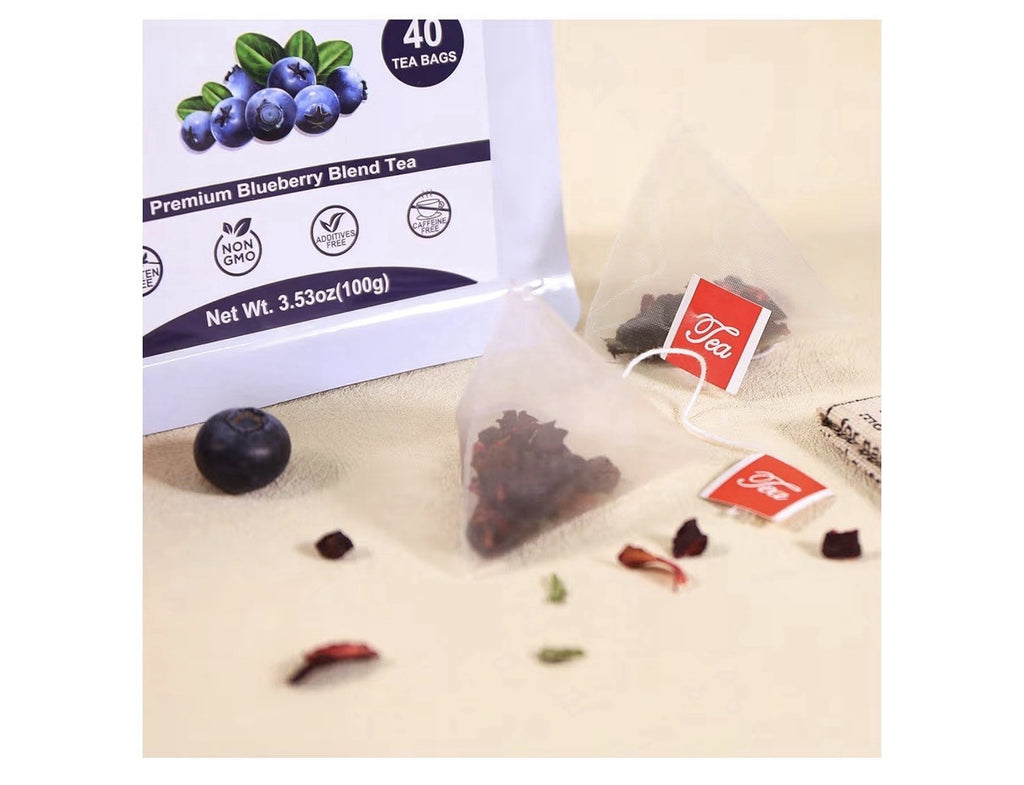 TEARELAE Blueberry Tea with Hibiscus Mint & Raisins Refreshing Taste 40 Tea Bags