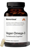 Momentous Vegan Omega-3 Fish Oil Foundational & Cognitive EPA & DHA 60 Capsules