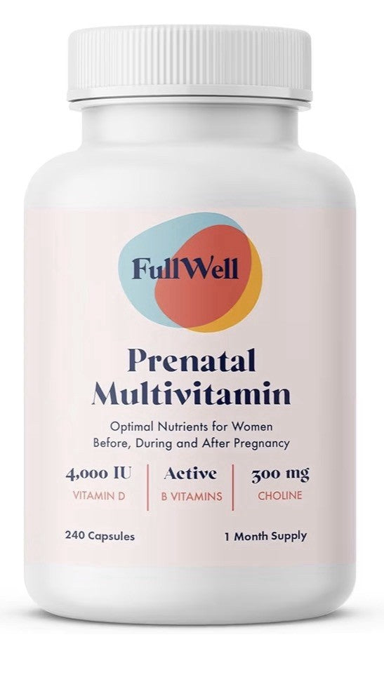 FullWell Prenatal Multivitamin Optimal Nutrients For Women Pregnancy 240capsules
