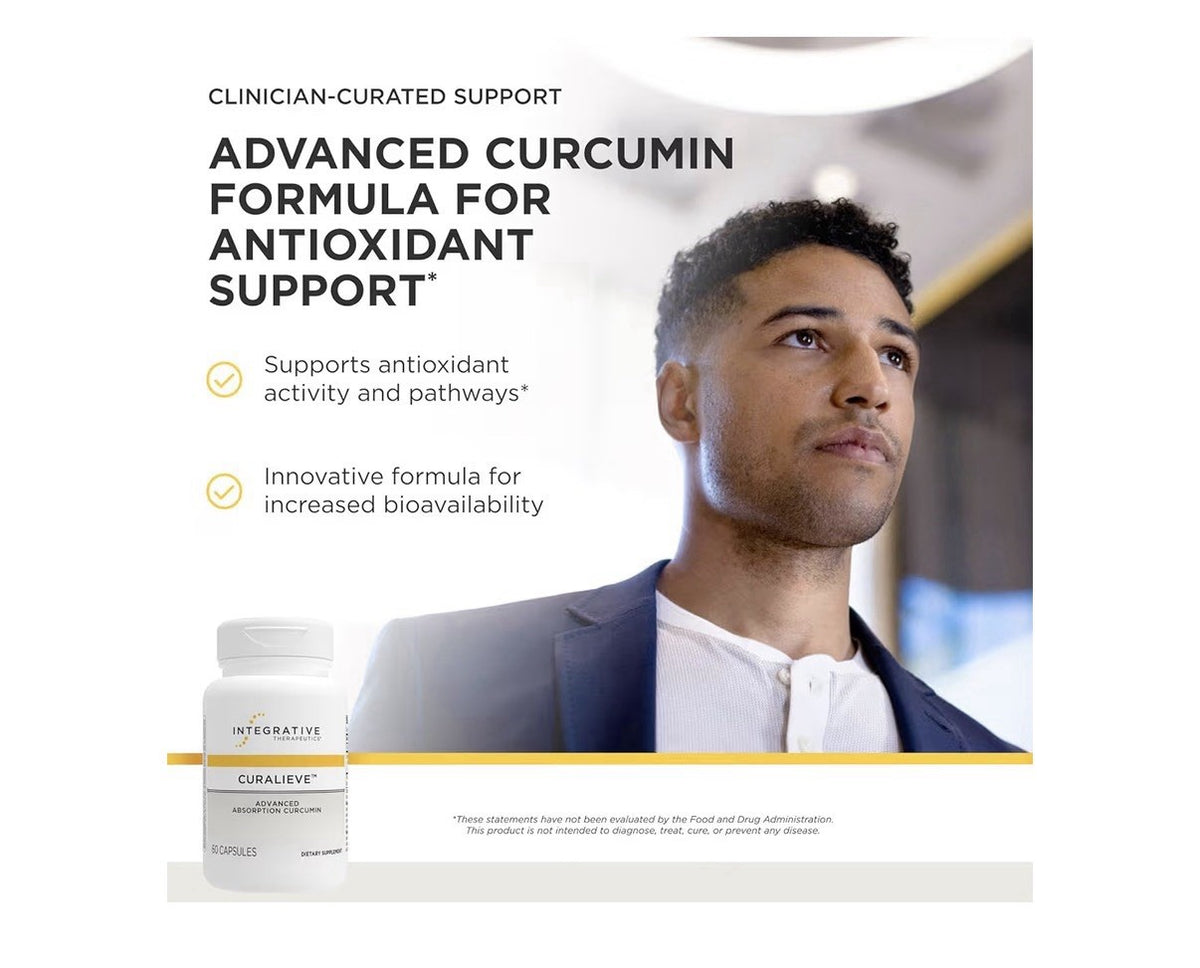 Integrative Therapeutics Curalieve Advanced Absorption Curcumin Antioxidant 60ca