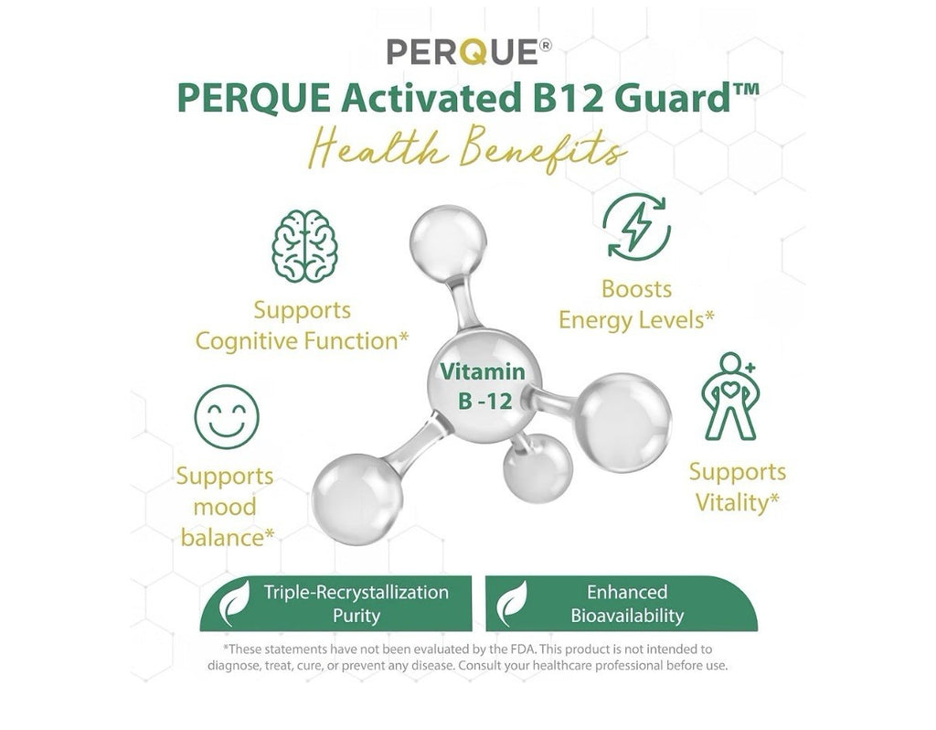 Perque Activated B-12 Guard Supports Energy And Endurance 100 lozenges