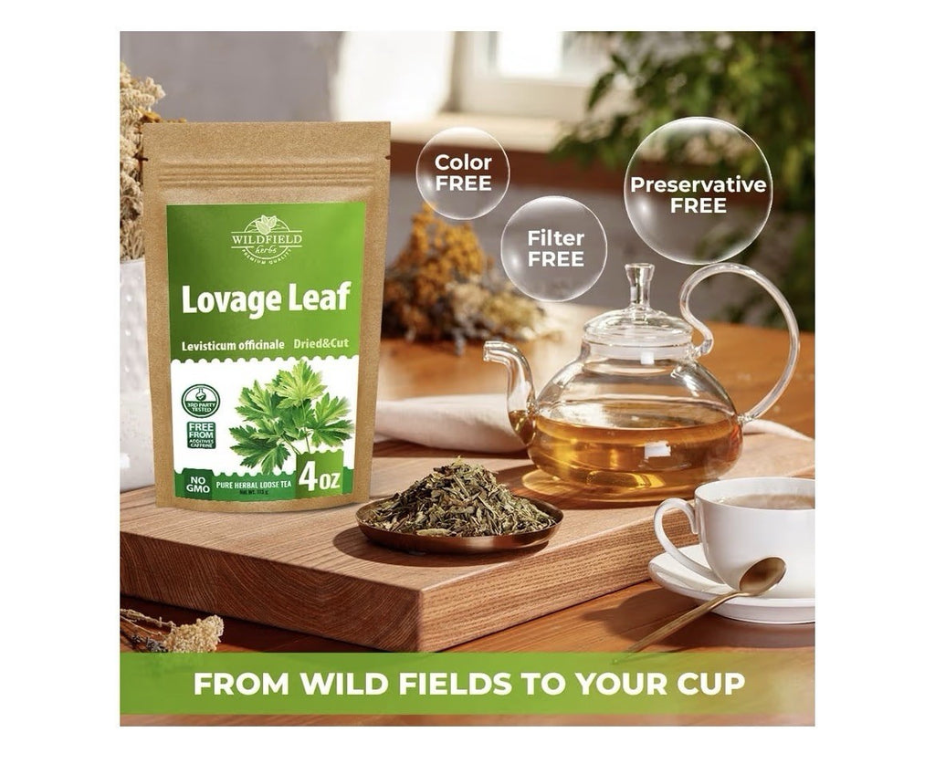 Wildfield Lovage Leaves Dried Herbal Tea Levisticum Officinale Levísticum 4Oz