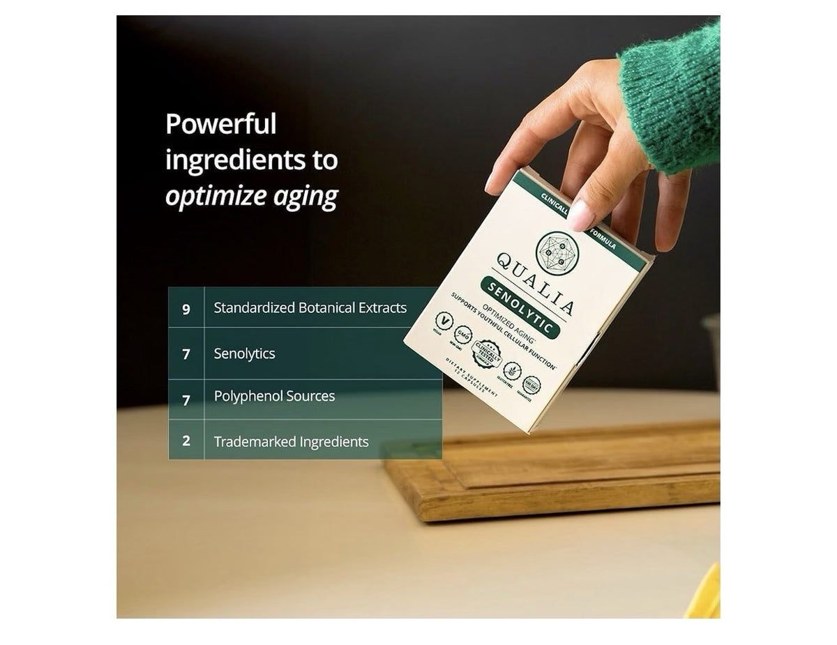 2 Pack QUALIA Senolytic Supports Youthful Cellular Function Optimized Aging