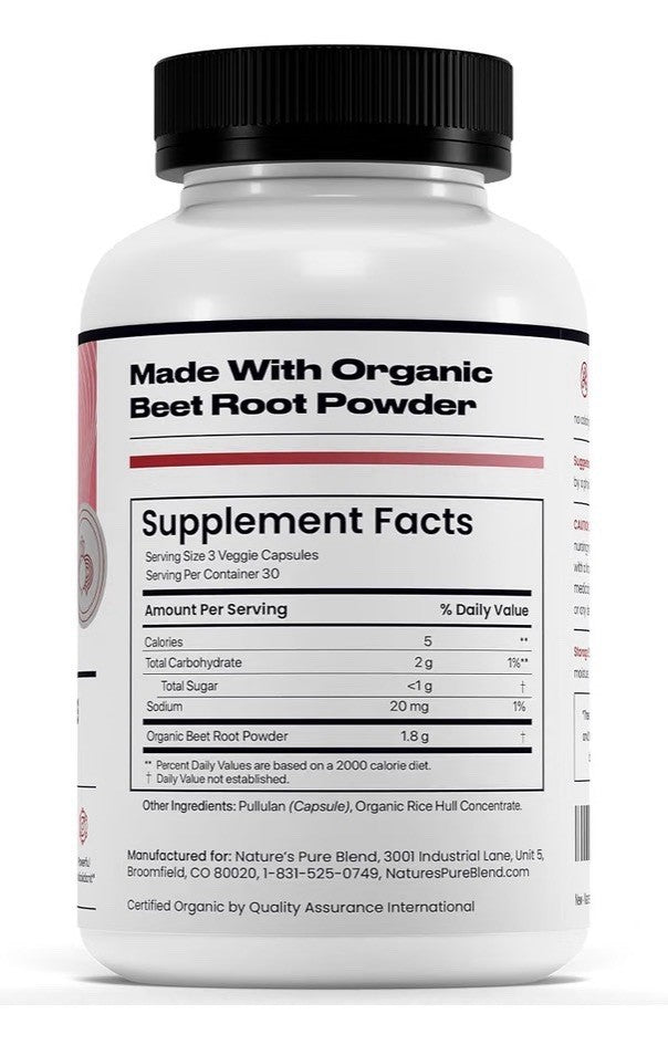 NPB Nature’s Beets Root Healthy Blood Flow Circulation Support Antioxidant 90cap