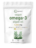 Micro Ingredients Vegan Omega 3 Algae Oil 1,250mg Per Serving 240Veggie Softgels