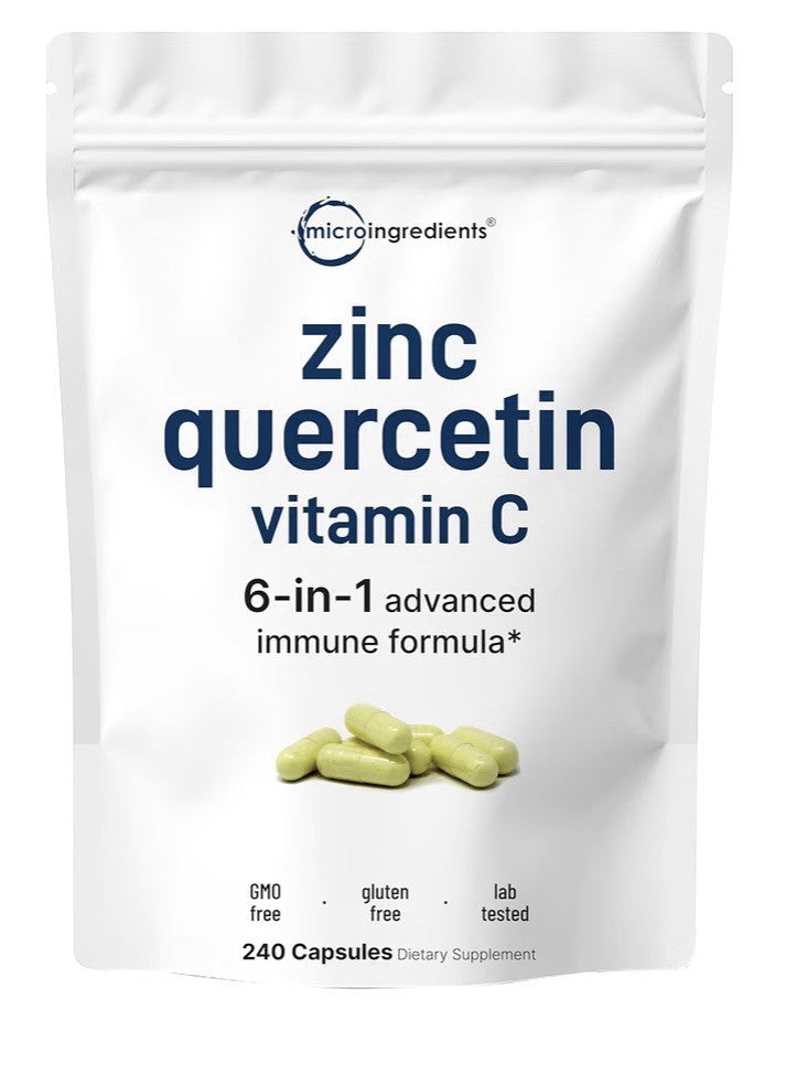 Micro Ingredients Zinc Quercetin Vitamin C 6-in-1 Advanced Immune Formula 240cap
