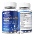 2 Packs Nextdia Liposomal Calcium AKG Supplement 1500mg with Vitamin D3 & K2
