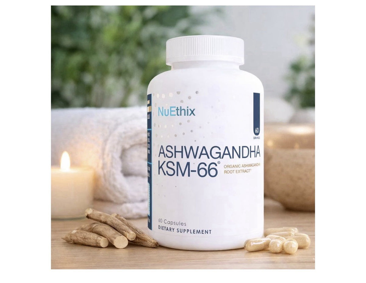 NuEthix Formulations Ashwagandha KSM 66 Mood Stress Cognitive Support 60 Capsule