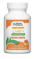 DOCTORS' PREFERRED Liver+ Revive & Restore Energize Detox Renew 60 Capsules