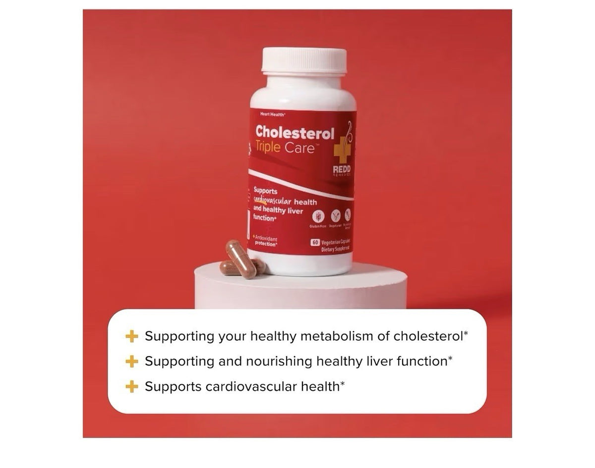 Redd Remedies Cholesterol Triple Care Cardiovascular Health Liver Function 60cap