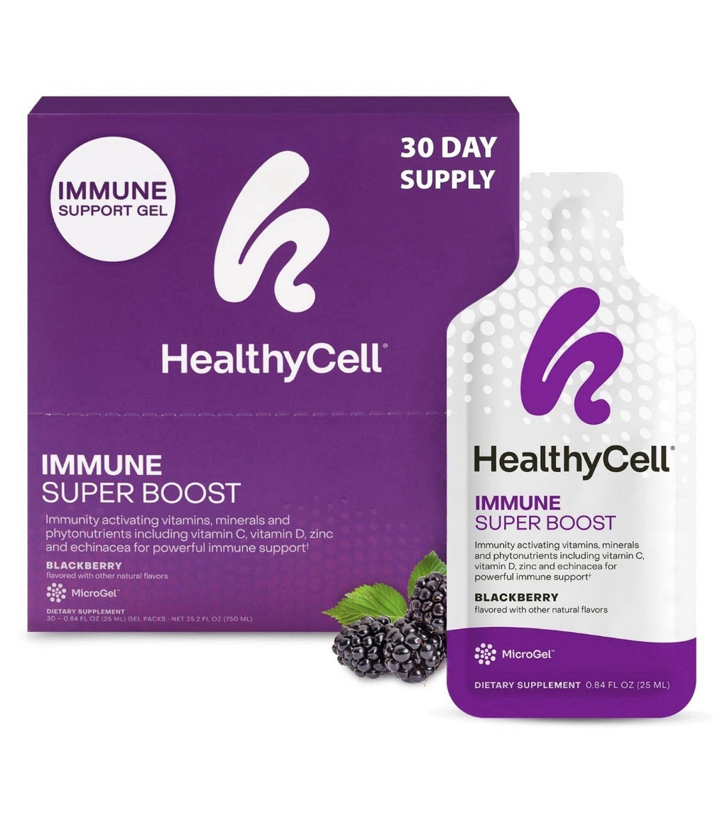 Healthycell Immune Support Gel Super Boost Daily Liquid Supplement 30 Gel Pack