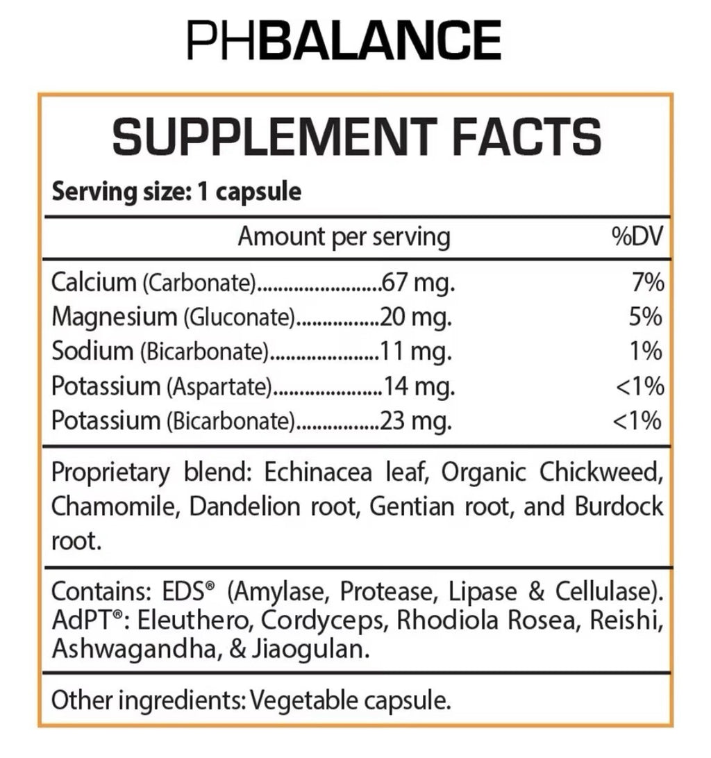 Professional Botanicals pH Balance Dietary Supplement 90 capsules