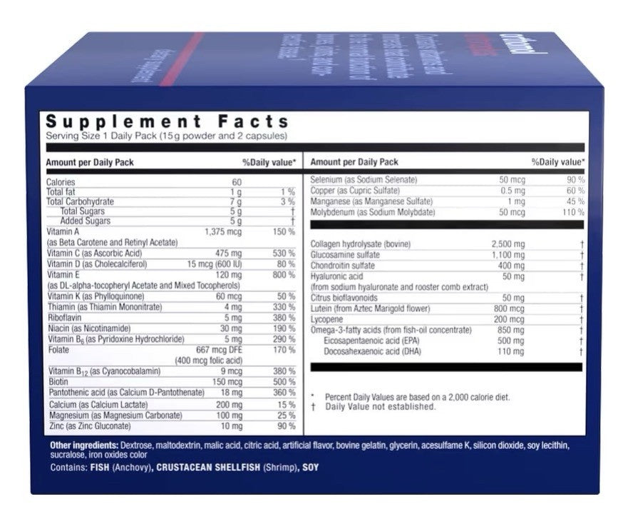 Orthomol Arthroplus Function Of Bones Joints Connective Tissue 30 Daily Packs