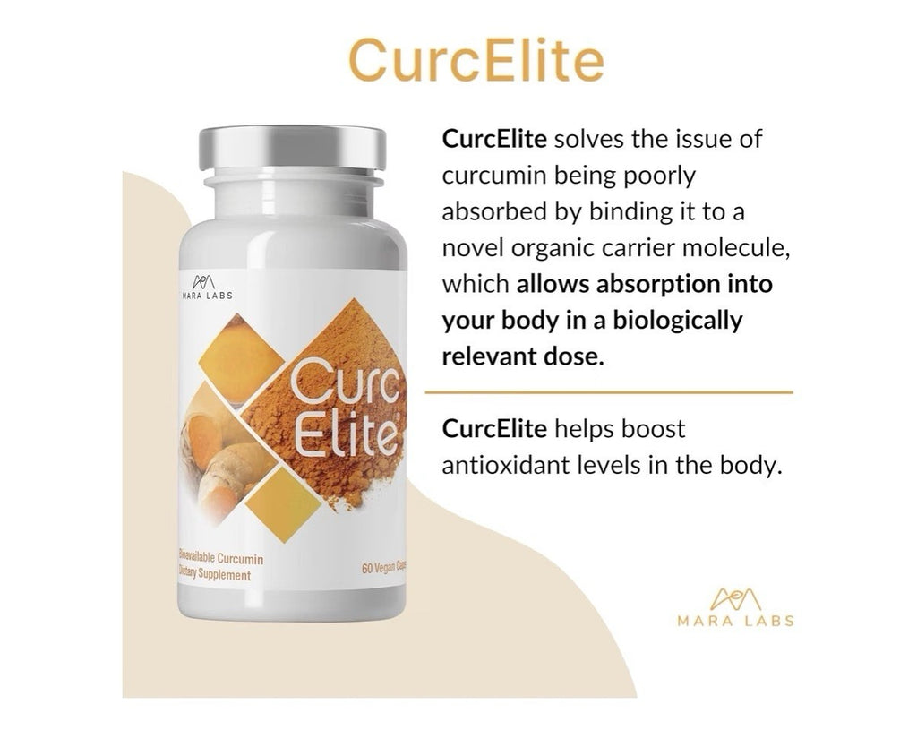 Mara Labs CurcElite Curcumin Turmeric Extract 95% Curcuminoids 60 Capsules