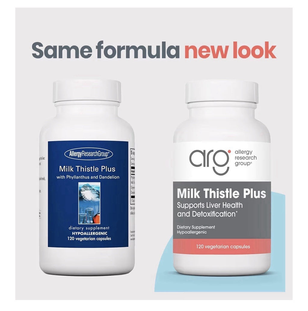 Allergy Research Group ARG Milk Thistle Plus Support Liver Health Detoxification