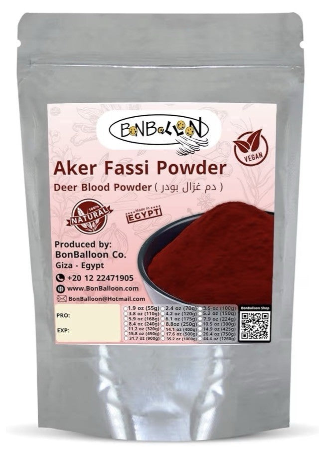 Aker Fassi Powder Pure Deer Blood Magic Dry Dried Herbal natural Halal 17.64oz