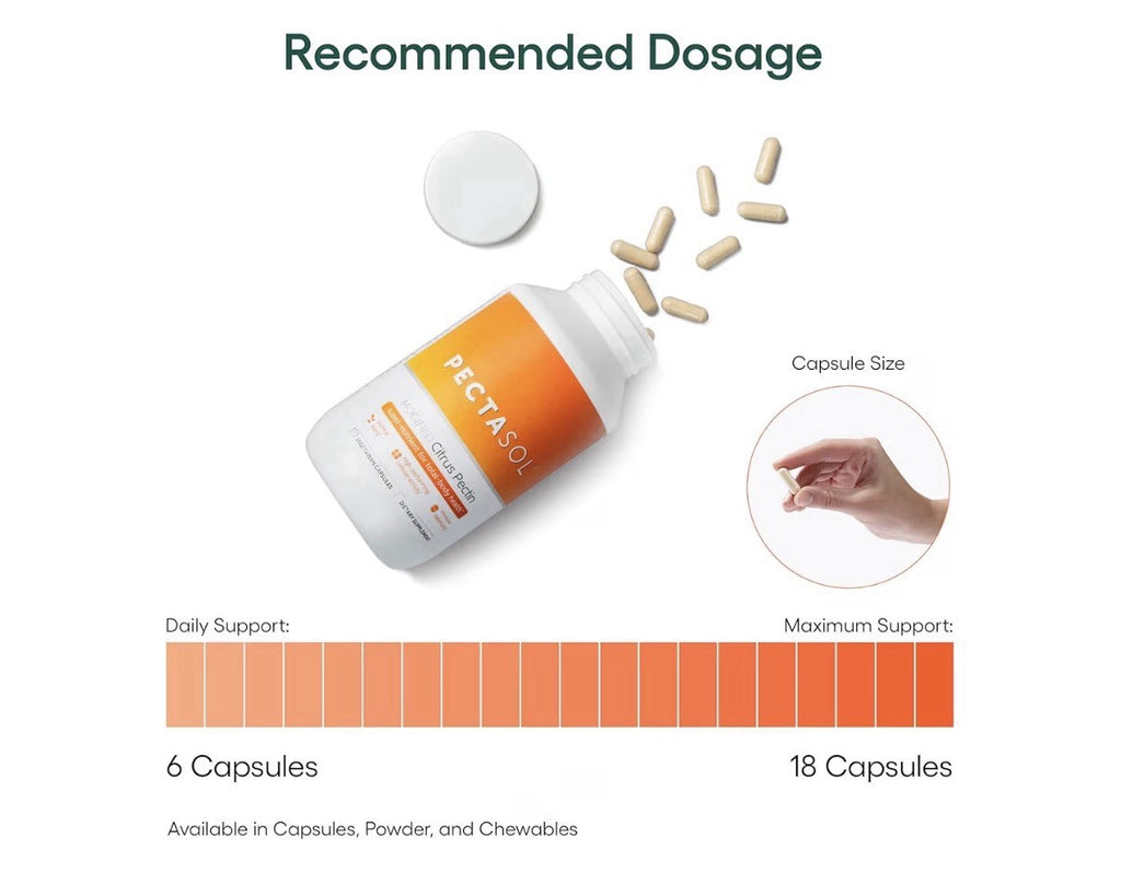 PectaSol Pectin Modified Citrus Total-Body Health Supplement 90 Capsules