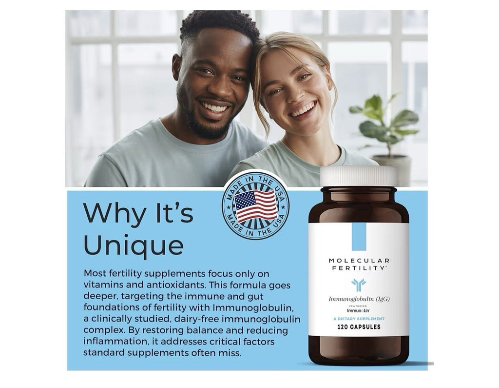 Molecular Fertility Immunoglobulin IgG ImmunoLin Supplement for Men Women 120Cap