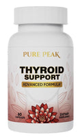 Pure Peak Thyroid Support Supplement Metabolic Function Energy Focus Mood 60caps
