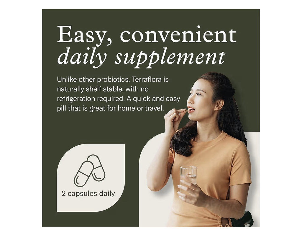 Enviromedica Terraflora Deep Zen Synbiotic Spore Based Probiotics Prebiotics 60c