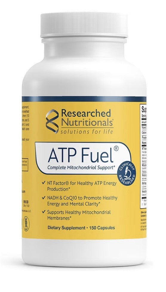 Researched Nutritionals ATP Fuel Mitochondrial Support Cellular Health 150 Caps