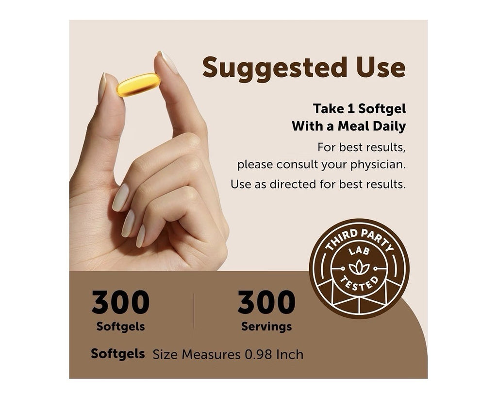Micro Ingredients Flaxseed Oil 1 400mg Per Serving Omega 3&6&9      300 Softgels