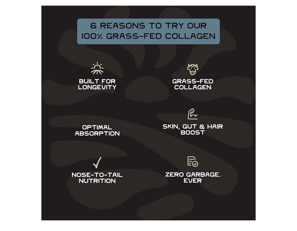 Lineage Provisions Grass Fed Collagen Powder UNFLAVORED 30 Servings Unflavored