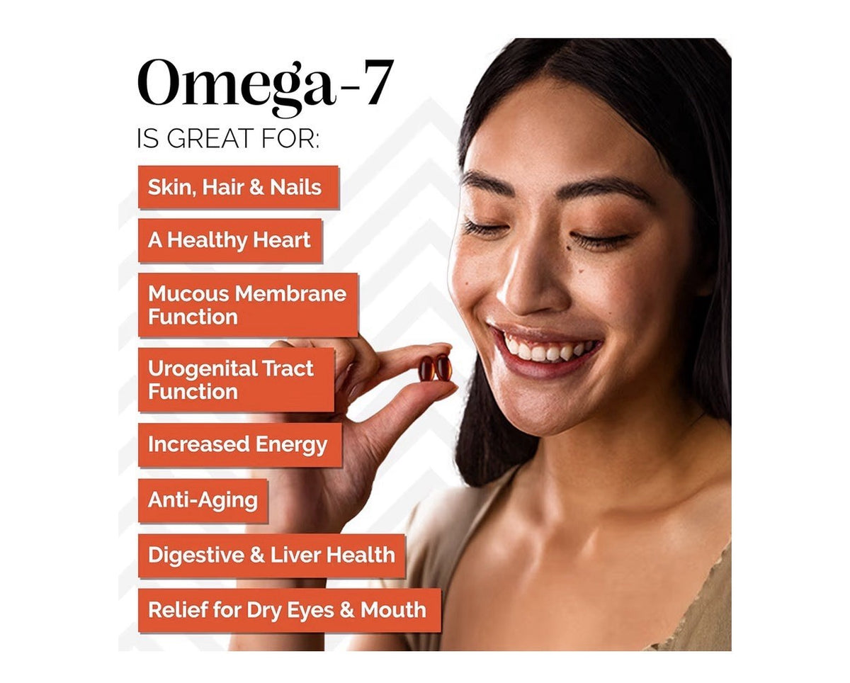 3 Pack sibu Omega-7 Sea Buckthorn For Healthy Skin Hair Nails Dryness