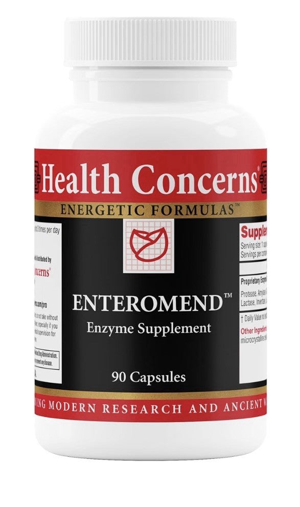 Health Concerns Enteromend Enzyme Supplement Digestive Gut Helath Bloating 90cap