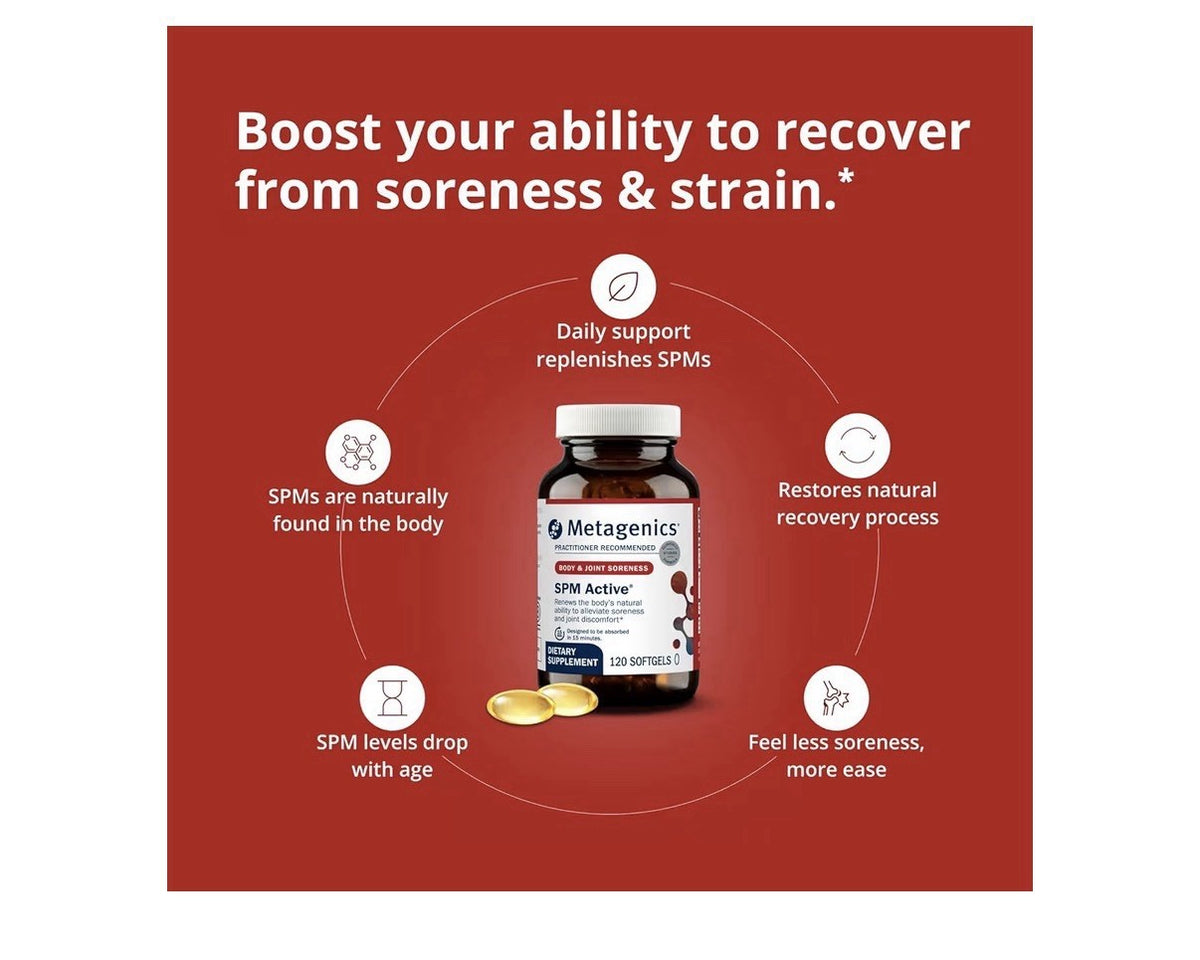 Metagenics SPM Active Body And Joint Soreness Discomfort Immune Health 60Softgel