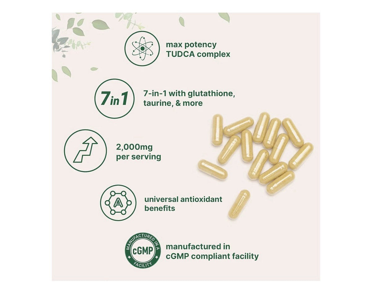 Micro Ingredients TUDCA Tauroursodeoxycholic Acid 240 Capsules