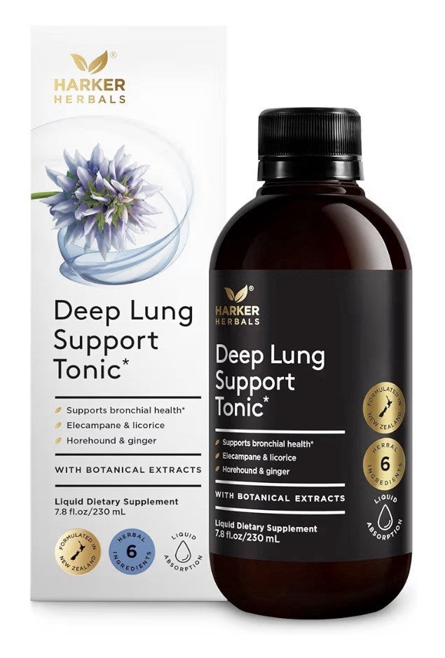 Harker Herbals Deep Lung Support Tonic Herbal Formula Respiratory Health 7.8oz