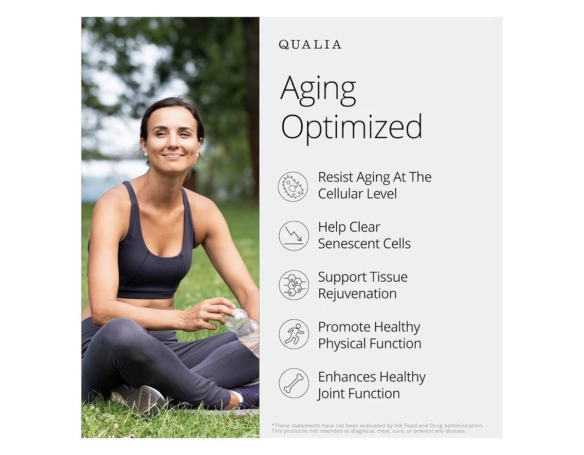 2 Pack QUALIA Senolytic Supports Youthful Cellular Function Optimized Aging