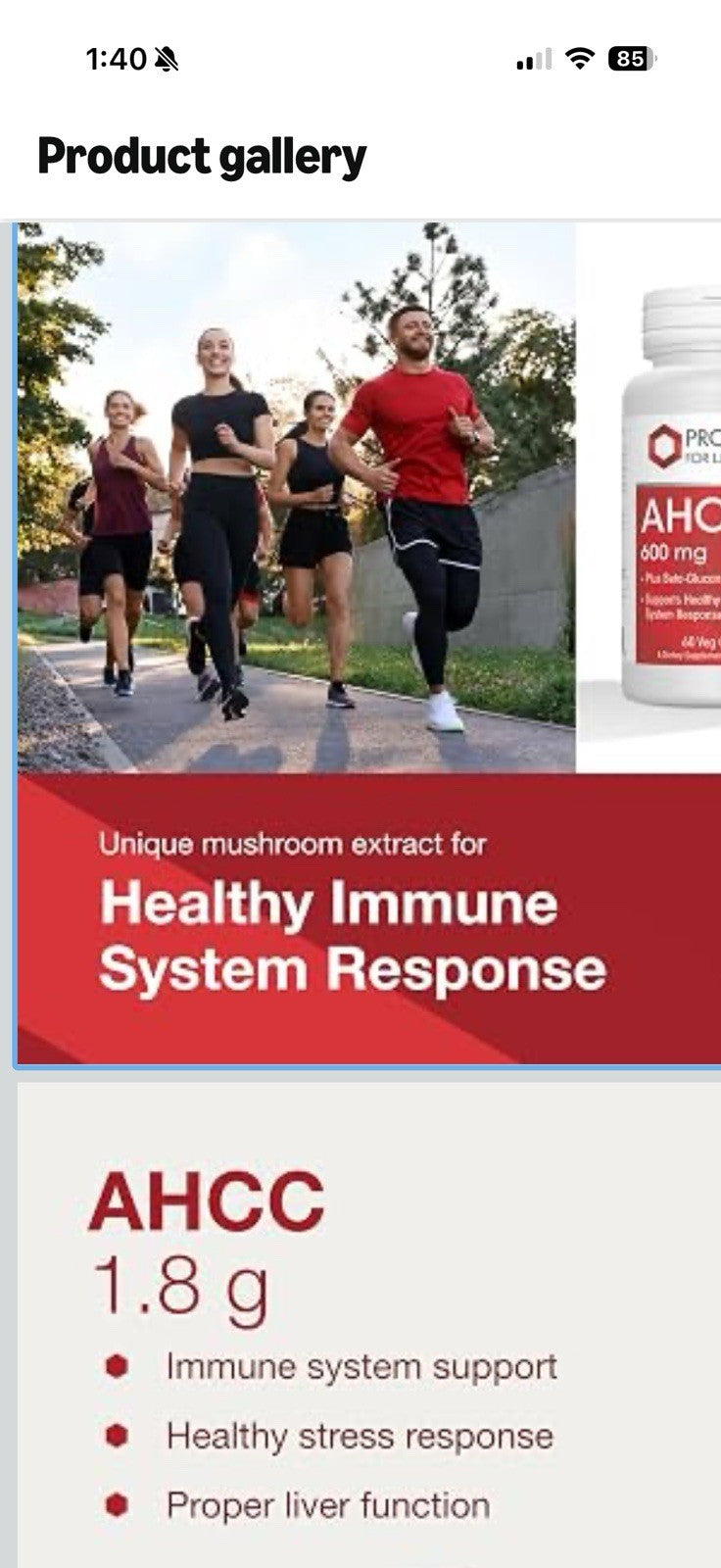 PROTOCOL FOR LIFE BALANCE AHCC 600 mg Plus Beta Glucan Healthy Immune System 60c