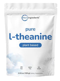 Micro Ingredients Pure L-Theanine Powder Plant Based 100 Grams 1 Year Supply